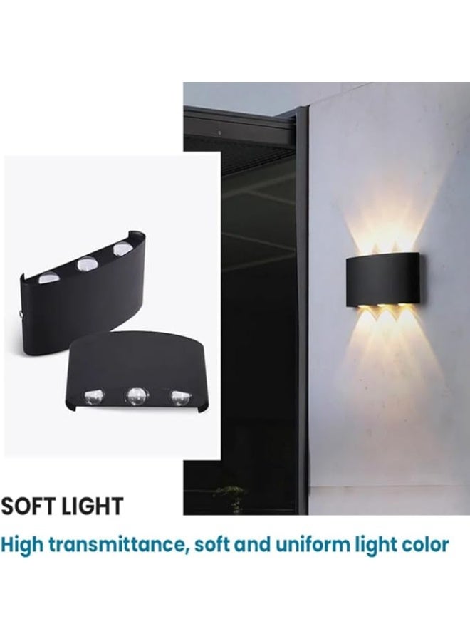 واي دي مصباح جداري LED عصري من YD، قابل للرفع والخفض، مقاوم للماء، يُثبت على الحائط، مناسب للشرفات والحدائق والممرات، وحدة إضاءة داخلية وخارجية مزخرفة. - Image 2