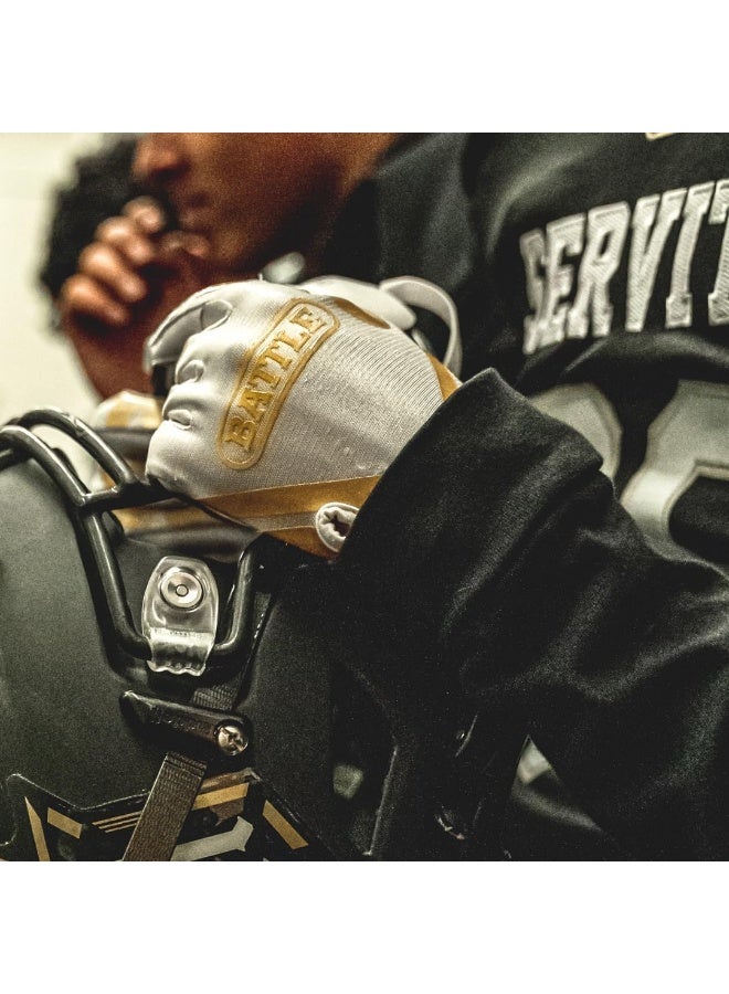 Battle Ultra-Stick Football Gloves – Ultra-Tack Sticky Palm Receivers Gloves – Pro-Style Receiver Gloves for Youth - Image 4