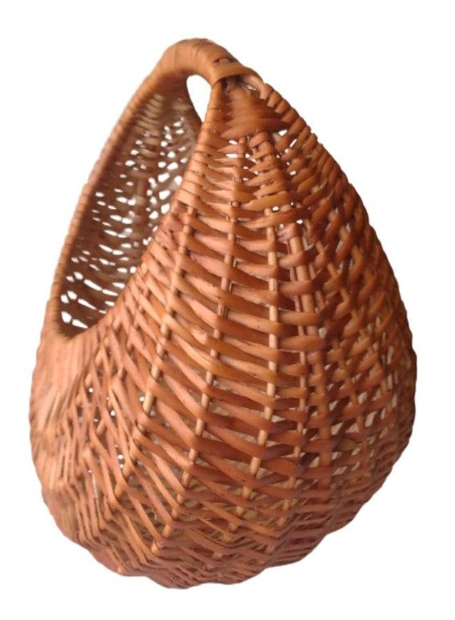 HM SERVICES Natural Finish Bamboo Cane Multipurpose Pooja Basket, Brown, 20 x 20 x 12 cm - Image 3
