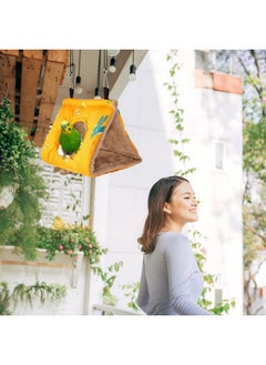 Weewooday Weewooday 2 Pcs Bird Beds for Cage Bird Tent Bird Hammock for Conures Parakeet Hanging Sleeping Hut Bird Nest Warm House for Parrot Cockatiels Lovebird Canary Parakeet Bird Cage Accessories  - Image 5