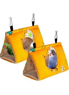 Weewooday Weewooday 2 Pcs Bird Beds for Cage Bird Tent Bird Hammock for Conures Parakeet Hanging Sleeping Hut Bird Nest Warm House for Parrot Cockatiels Lovebird Canary Parakeet Bird Cage Accessories  - Image 1