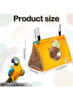 Weewooday Weewooday 2 Pcs Bird Beds for Cage Bird Tent Bird Hammock for Conures Parakeet Hanging Sleeping Hut Bird Nest Warm House for Parrot Cockatiels Lovebird Canary Parakeet Bird Cage Accessories  - Image 2