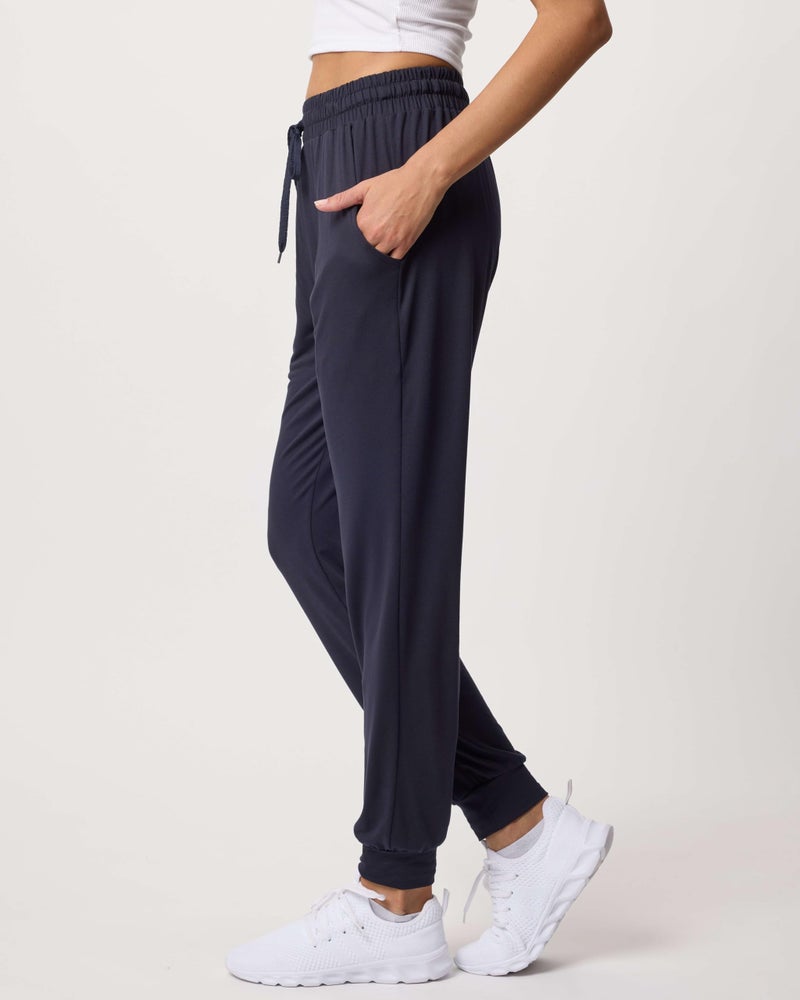 REALESSENTIALS Real Essentials 3 Pack: Women's Lounge Joggers Sweatpants with Pockets Yoga Running Athletic Workout, Set 3, M, Pack of 3 - Image 5