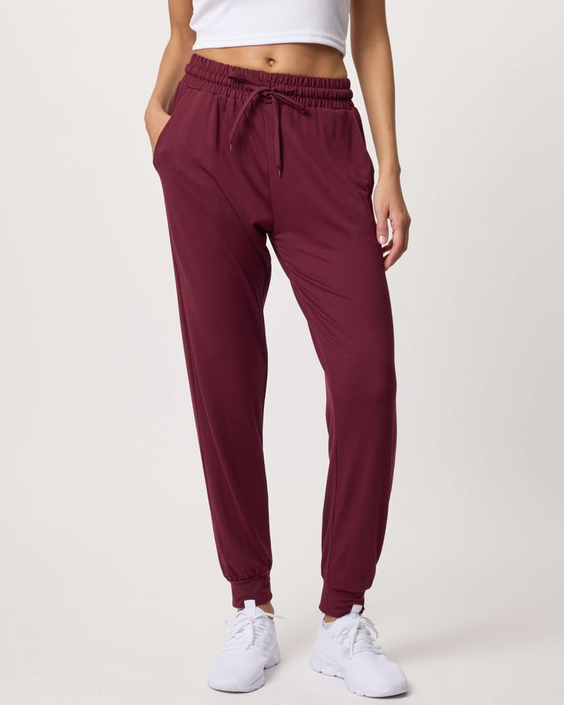 REALESSENTIALS Real Essentials 3 Pack: Women's Lounge Joggers Sweatpants with Pockets Yoga Running Athletic Workout, Set 3, M, Pack of 3 - Image 2