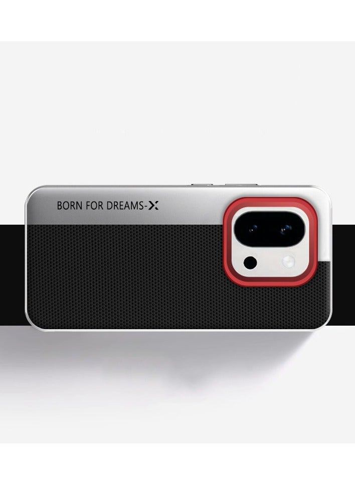 Case Compatible with Oneplus 13T, Clashing Color Full Package Anti-drop Hard Shell Leather Cover for Oneplus 13T - Image 3