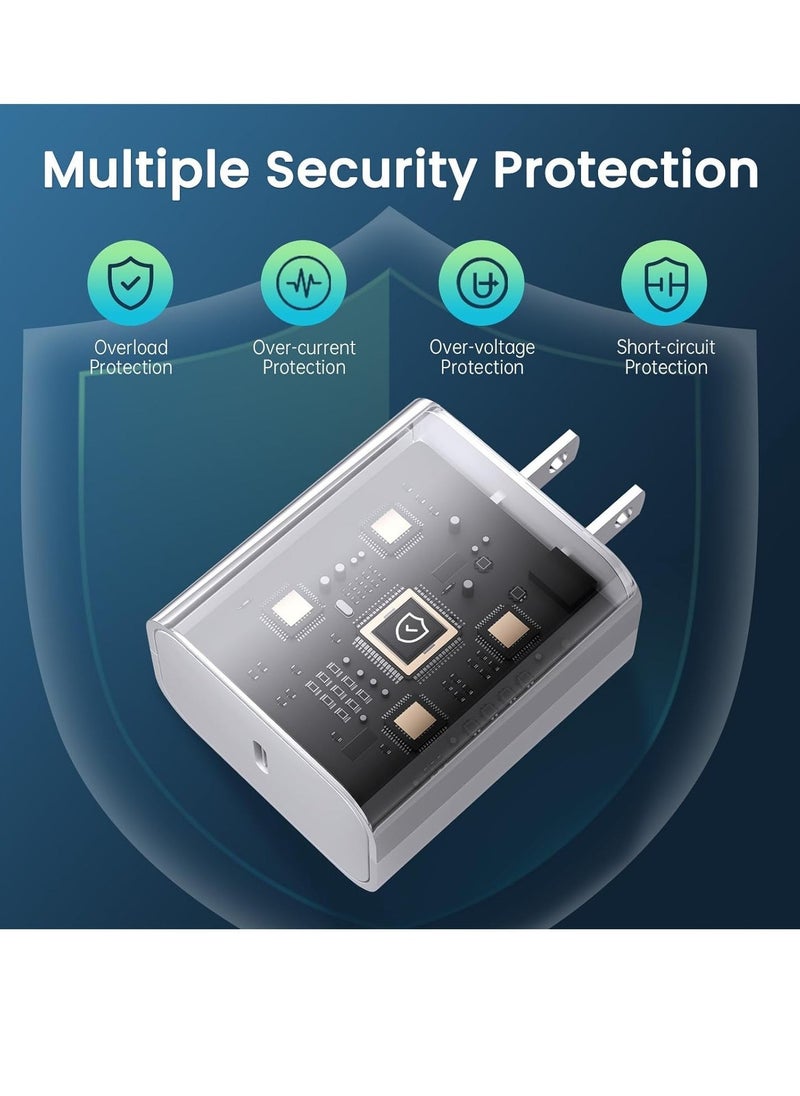 ELTRAZONE USB C Charger iPhone Charger Fast Charging【MFi Certified】3Pack 20W Type C Wall Charger Block with 6FT Long USB C to Lightning Cable Compatible for iPhone 14Pro/13 Pro/12/12 Pro Max/11/XS Max/XS/XR/X/8 - Image 3