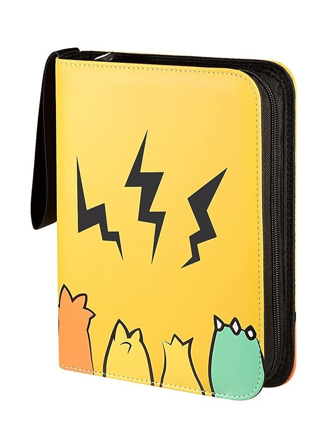 Arabest Carrying Case Pokemon Cards holder, Binder for Pokemon Cards,Card Collector Album Holder Fits 400 Cards with 50 Removable Sheets,4 Pocket Card Binder Book Folder Organizer for Trading Cards  - Image 1