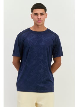 Nordland Men Sportswear Fit Short Sleeves Training T-Shirt, Navy  - Image 1