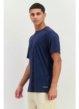 Nordland Men Sportswear Fit Short Sleeves Training T-Shirt, Navy  - Image 2