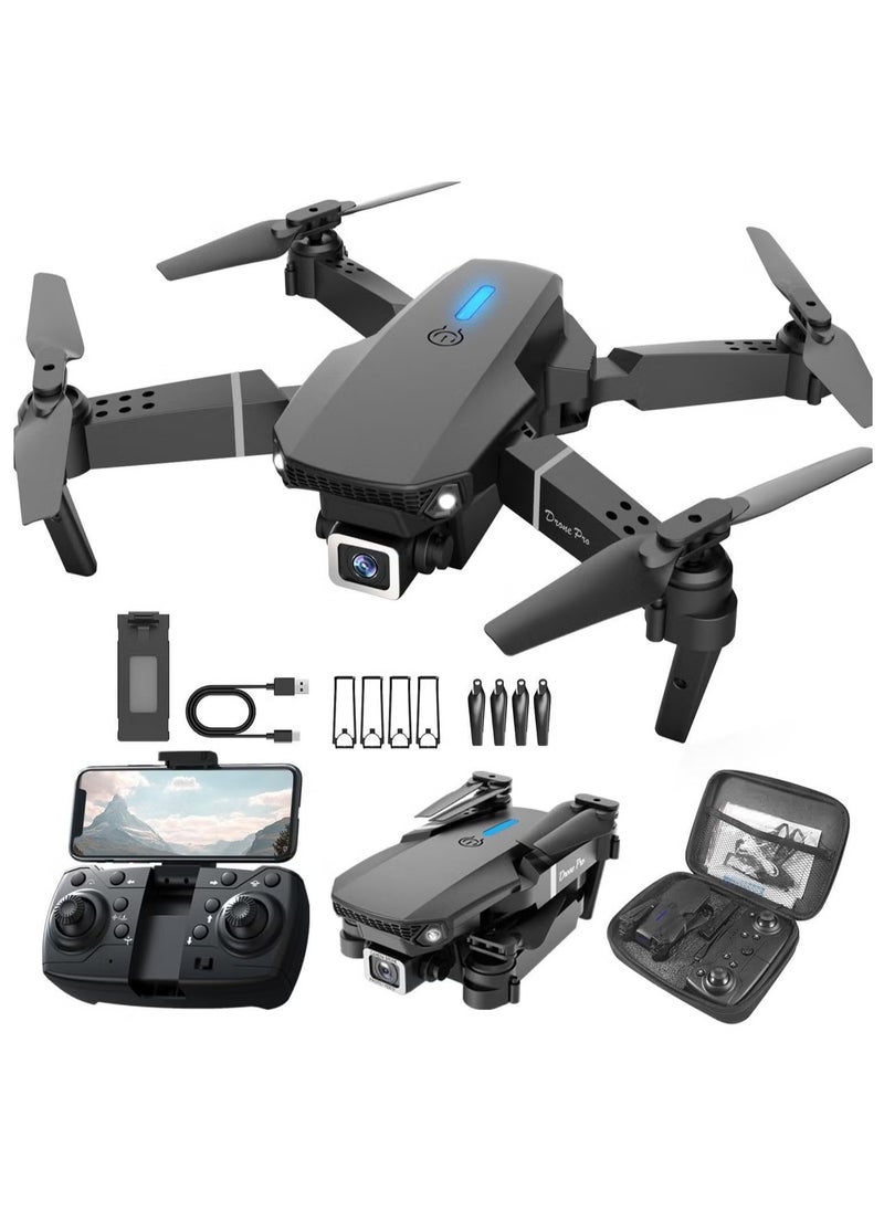 ELTRAZONE - E88 4K HD Drone – Foldable Aerial Aircraft for Beginners, 2.4GHz Real-Time Transmission, 360° Roll, Long Battery Life, Headless Mode, Trajectory Flight, One Key Return - Image 1