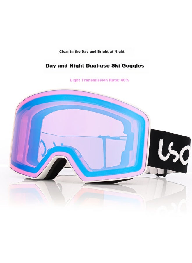 USOM Usom Ski Goggles Double-layer Anti-fog Uv Protection High Mountain Ski Goggles For Myopia Men And Women - Image 2