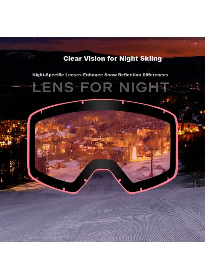 USOM Usom Ski Goggles Double-layer Anti-fog Uv Protection High Mountain Ski Goggles For Myopia Men And Women - Image 3