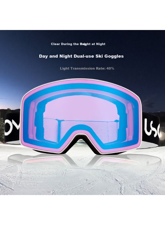 USOM Usom Ski Goggles Double-layer Anti-fog Uv Protection High Mountain Ski Goggles For Myopia Men And Women - Image 1