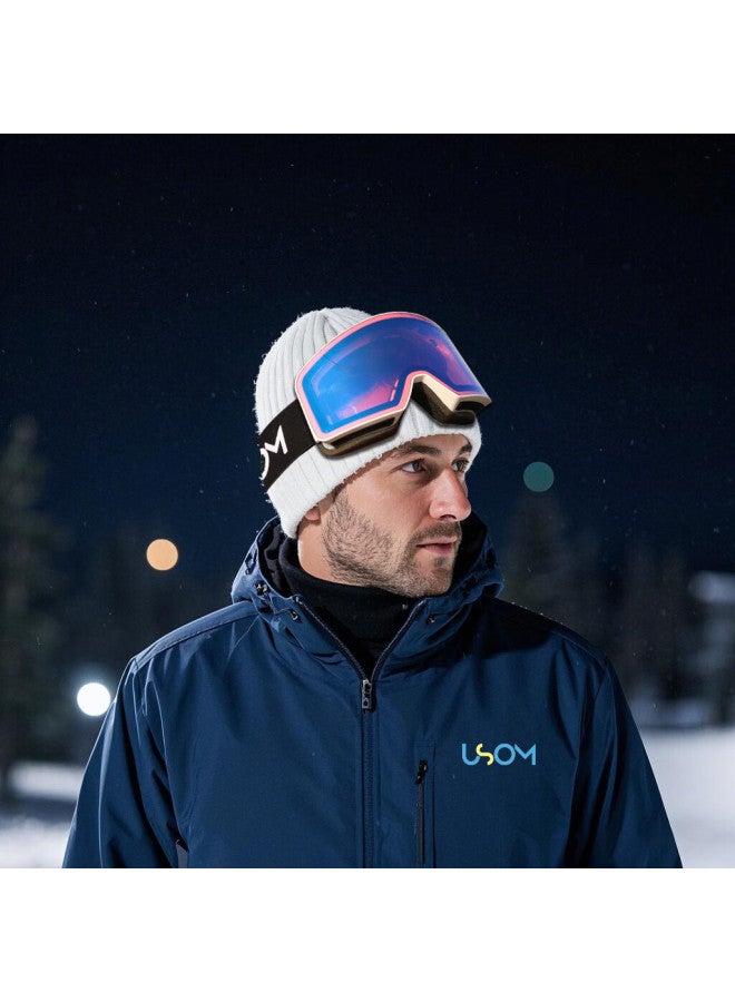 USOM Usom Ski Goggles Double-layer Anti-fog Uv Protection High Mountain Ski Goggles For Myopia Men And Women - Image 5
