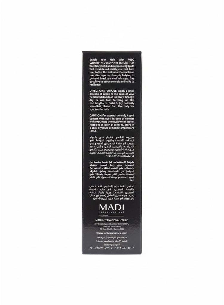 vizo professional spot black caviar hair serum 60ml - Image 2