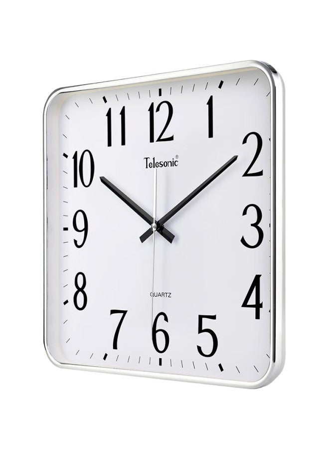 Telesonic Square Wall Clock, Creative Living Room Clock, Modern Minimalist Timepiece, Personalized Bedroom Quartz Clock, Living Room Timepiece, 33Cm - Image 3