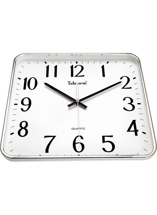 Telesonic Square Wall Clock, Creative Living Room Clock, Modern Minimalist Timepiece, Personalized Bedroom Quartz Clock, Living Room Timepiece, 33Cm - Image 2