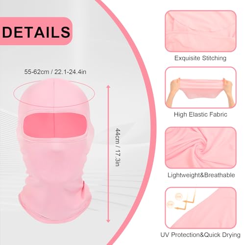 xipixiao 2Pcs Multi-Purpose Full Face Cover Ski Mask Balaclava Shiesty Unisex Summer Cooling Hood Cap Neck Gaiter Windproof UV Protector Lightweight for Outdoor Sports Motorcycle Snowboard - Image 2
