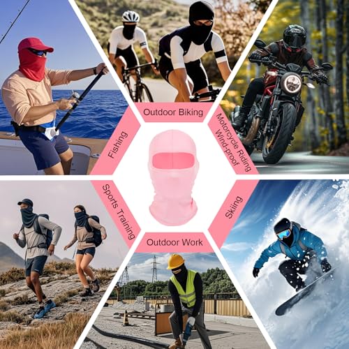 xipixiao 2Pcs Multi-Purpose Full Face Cover Ski Mask Balaclava Shiesty Unisex Summer Cooling Hood Cap Neck Gaiter Windproof UV Protector Lightweight for Outdoor Sports Motorcycle Snowboard - Image 4