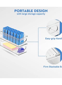 Eworld Sets of 6 Stackable Fridge Storage Bins Set, Organize Refrigerators, Freezers, Kitchen, and Countertops with Ease.  - Image 4
