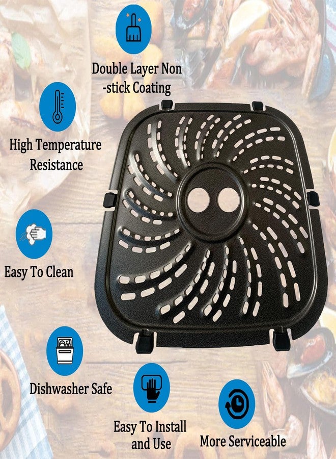 GSZN صينية تحمير GSZN لقلاية الهواء PowerXL Vortex Pro سعة 6 كوارت، صينية تحمير مطورة لقلاية الهواء PowerXL سعة 6 كوارت، غير لاصقة، آمنة للغسل في غسالة الأطباق - Image 5