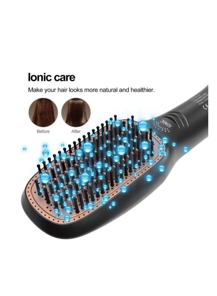 Denx 2-in-1 Hot Air Hair Brush Dryer & Volumizer – 1200W-1500W Power, Straightener & Styler with 3 Speed/Heat Settings, Max Temp 155°C, Anti-Frizz, Ergonomic Design – DX1353 - Image 4