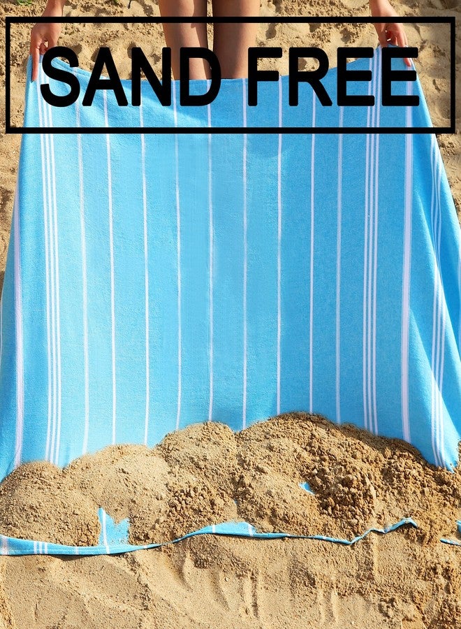 Dlebay Beach Towel 2 Pack,Sand Free Beach Towels Oversized 39 x 72,Turkish Beach Towel Quick Dry Towel,Lightweight Pool Towels for Adults Travel Towel,Cool Beach Accessories Super Absorbent Towels - Image 4
