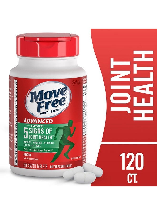 Move Free موف فري أدفانسد بلس MSM مع الجلوكوزامين وكوندرويتين، 120 حبة (عبوة من 2) - Image 2