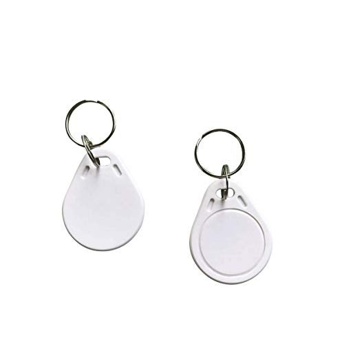 YARONGTECH RFID Tag 13.56 mhz ISO 14443A Access Control keyfob White Color Pack of 10 - Image 1