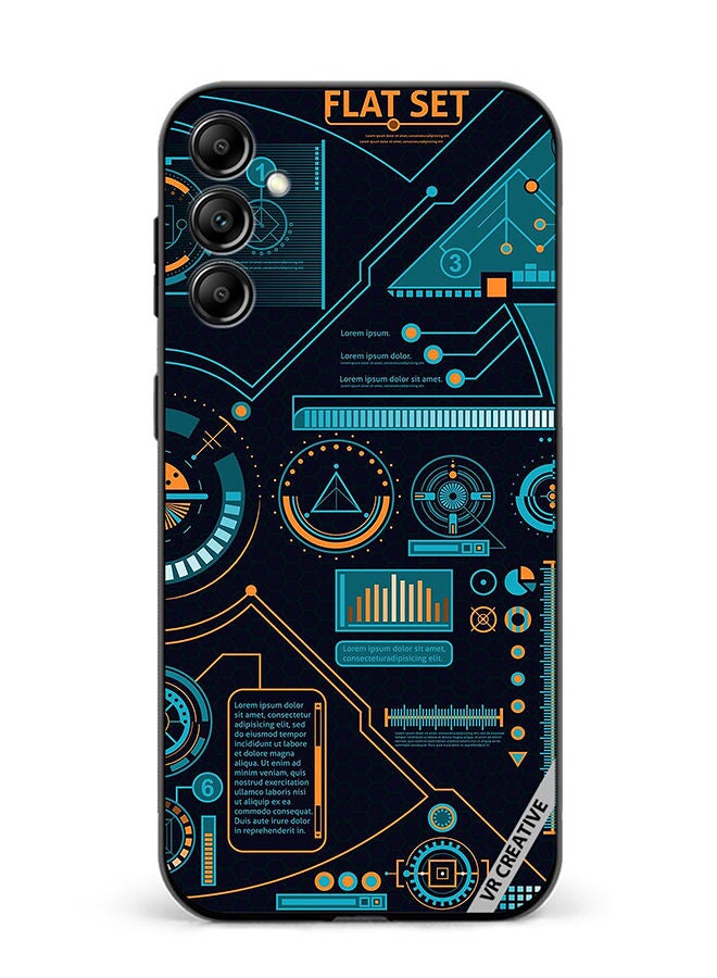VR CREATIVE Protective Case Cover For Samsung Galaxy M54 Abstract Design Multicolour - Image 1