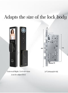 Smart Door Lock  Smart Lock with Face, Palm Print, Fingerprint, Passcode, IC Card & Remote Unlock – CNC Carved, Anodized Aluminum, Fire-Resistant & Anti-Corrosive - pzsku/Z8C2FE33C22A031E938C4Z/45/_/1737810762/a5c154f8-ec19-4ef1-b142-84a5b6e871c2