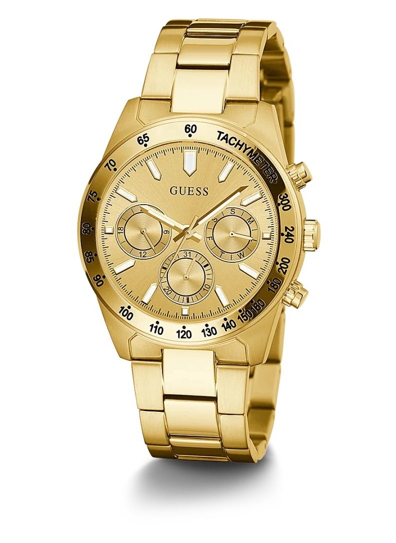 GUESS - Men's Analog Round Shape Stainless Steel Wrist Watch GW0329G3 - 42 Mm - Image 1