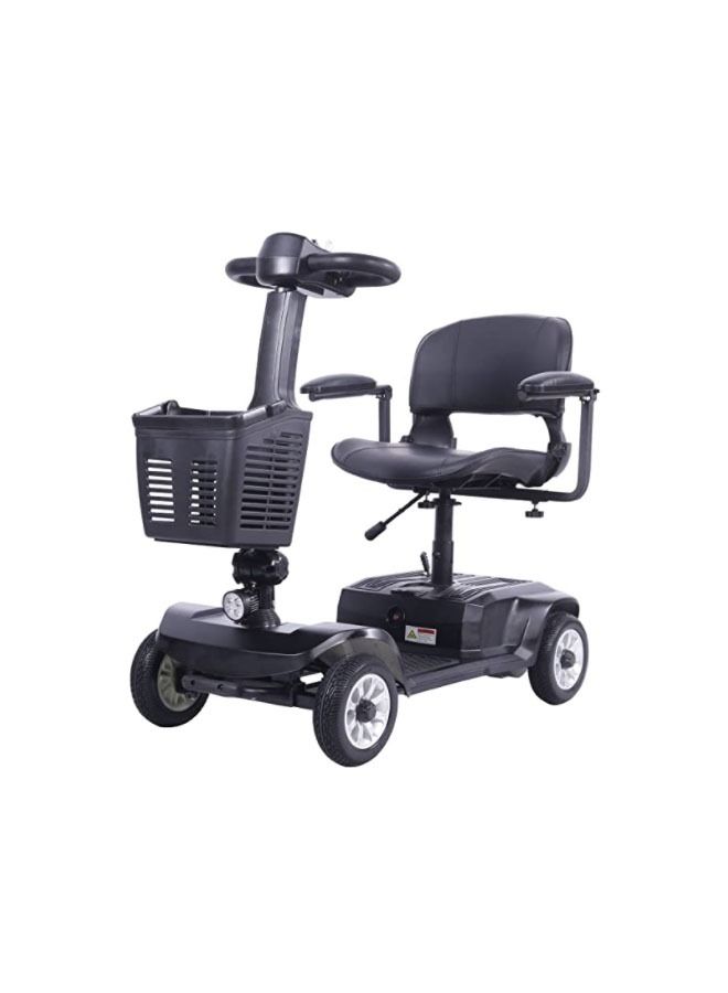 Cool Baby COOLBABY 4 Wheel Powered Mobility Scooter Portable Electric Wheelchair Leg Scooter for Adults Seniors Medical, Openable Handrail, Rotatable Seat, 6KM/H|MAX LOAD 190KG|Endurance 25 KM - Image 1