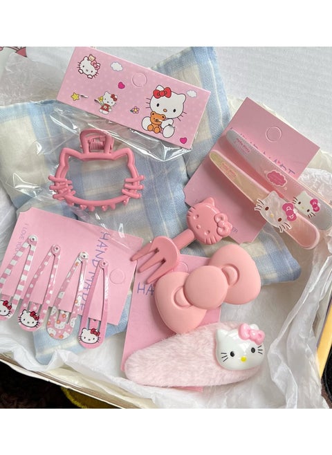 10 Piece Hello Kitty Hair Clip Set
