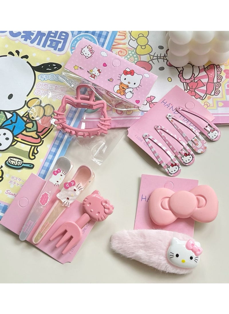 جنرال 10 قطعة Hello Kitty مجموعة مشبك الشعر  - Image 4