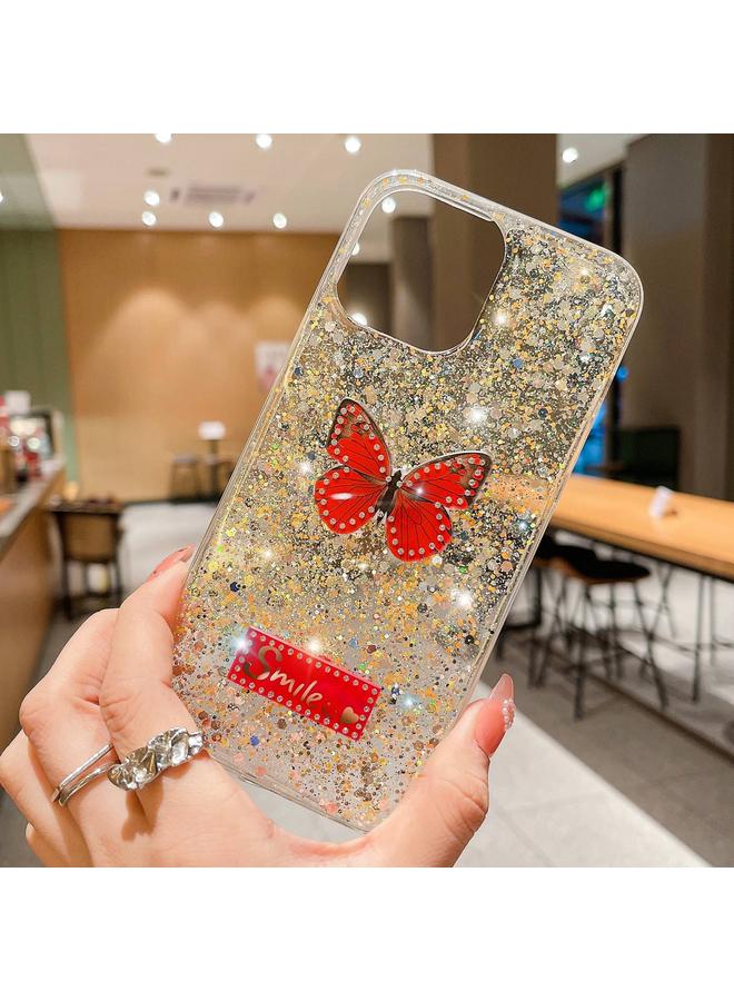 Zaboon Case For iPhone 11 Starry Sequin Rhinestones Butterfly Epoxy TPU Phone Case - Image 5
