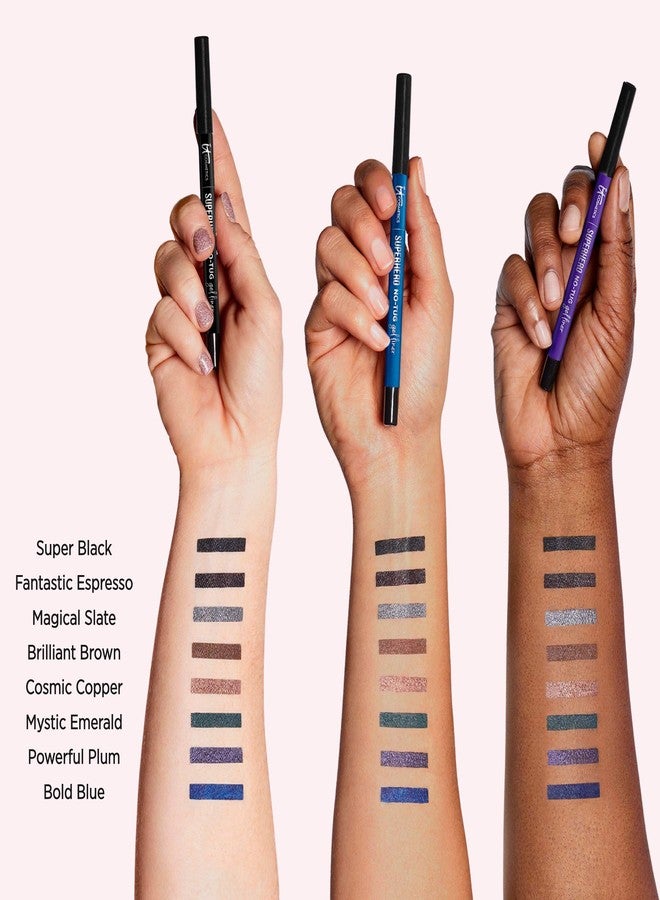 IT Cosmetics Superhero No-Tug Gel Eyeliner, Fantastic Espresso - Rich Dark Brown - Waterproof, Blendable Formula - Sharpenable Pencil - 0.042 oz - Image 5