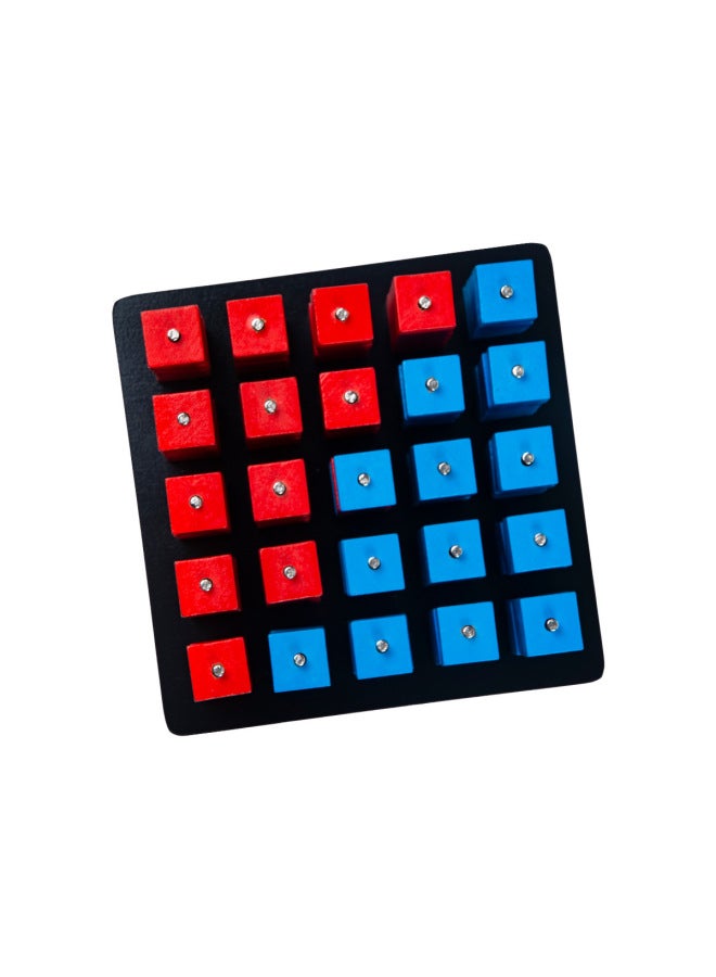 Wooden Children's Puzzle Gravity Four Chess Thinking Training To Develop Lein Thinking Gobang Toys Desktop Games-Color:Gravity Four-Big