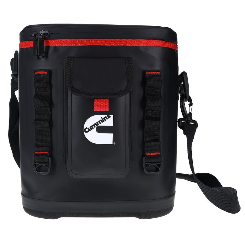 Cummins Portable Soft Cooler Bag CMN34718 12Can DoubleLaminated Insulated Cooler with Strap 48Hour Ice Retention Adult Insulated Thermal Bag for Work Camp Beach Black - Image 2