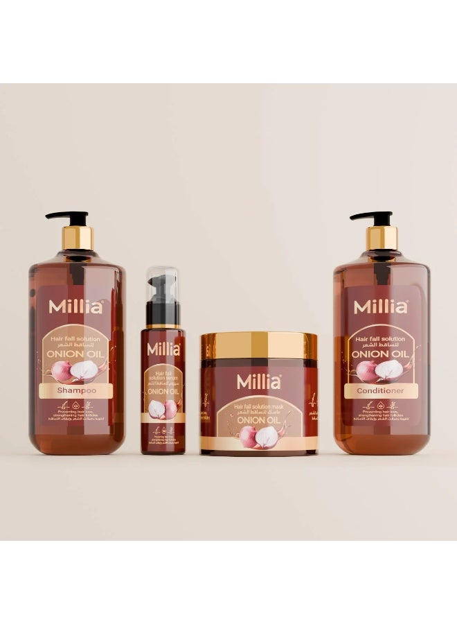 Millia Onion Oil Conditioner 500 ml Strengthening Hair Fall with Argan Oil, Keratin, and Aloe Vera - Image 2