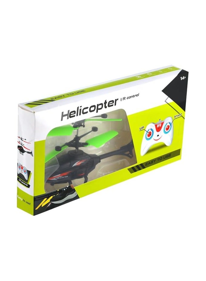 Helicopter sensor helicopter with remote charging battery - black & green - Image 5
