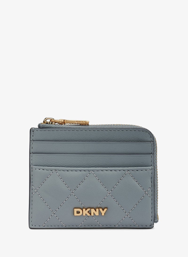 DKNY Trina Logo Zip Around Cardholder - Image 1