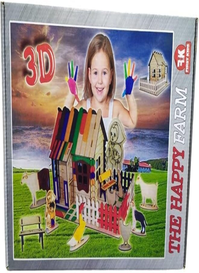 The Happy Farm Wooden puzzle 