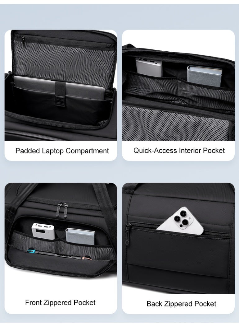 Arctic Hunter LXB00947 Large 3-in-1 Travel and Gym Duffel Bag that Converts into a Backpack for Men and Women, a Practical and Water-Resistant Travel Handbag with a 16-inch Laptop Sleeve, Separate Shoe Compartment, and Pockets for Personal Items and Toiletries - Image 5