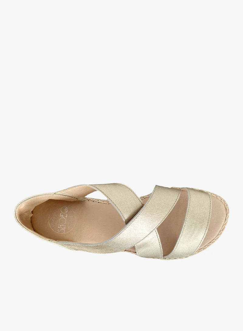 SHOEQ Champagne Beach Espadrille for Women | Best Price UAE