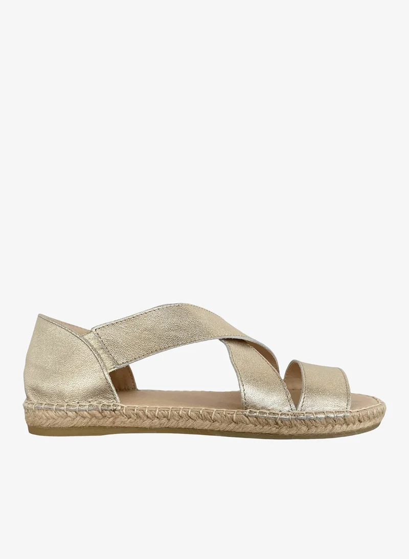 SHOEQ Champagne Beach Espadrille for Women | Best Price UAE