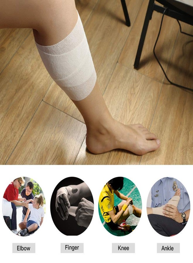 GooGou Self Adherent Wrap Bandages Self Adhering Cohesive Tape Elastic Athletic Sports Tape for Sports Sprain Swelling and Soreness on Wrist and Ankle 6PCS 3 in X 14.7 ft (Black) - Image 5