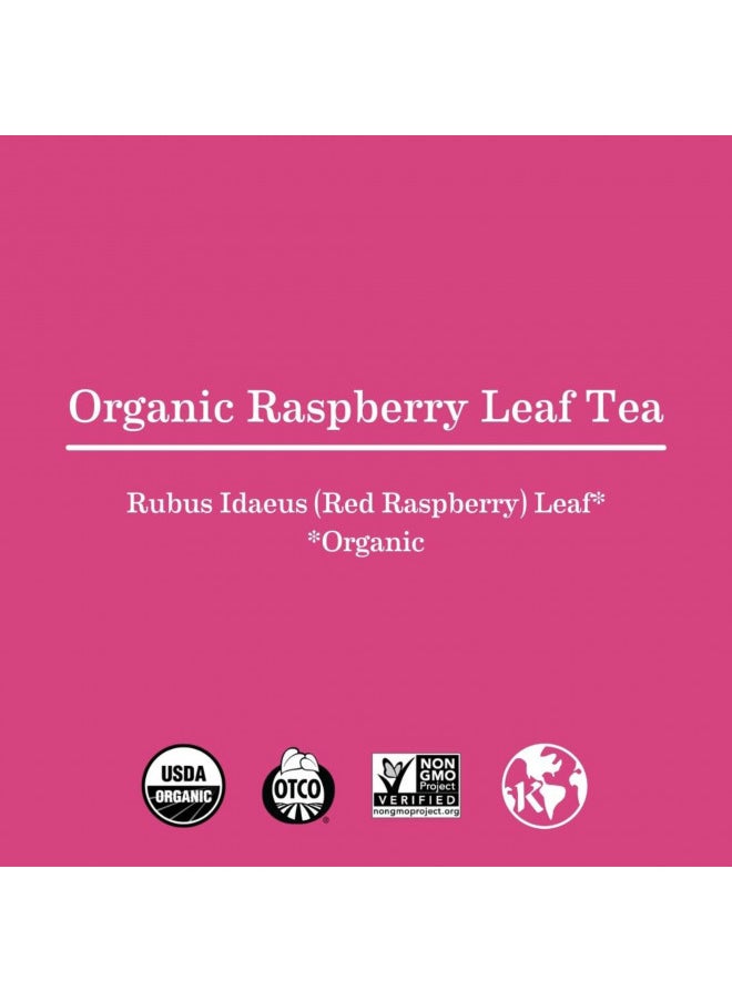 Earth Mama Organic Raspberry Leaf Tea Bags |Labor Tonic + Menstrual Support, 16 Teabags Per Box