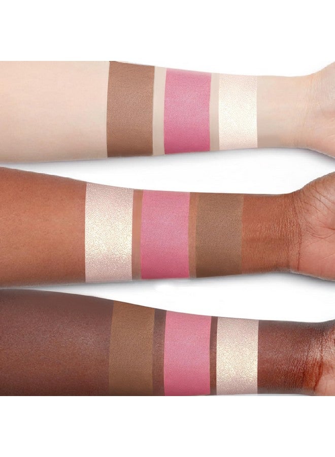 NewBang 3 Pcs Cream Blush Contour Highlighter Stick For Cheeks Eyes Lips Lightweight Dewy Finish Blush Stick Waterproof Long Lasting Contour Stick Trio Wand Face Makeup Set For Girls And Women (2+5+6) - Image 5