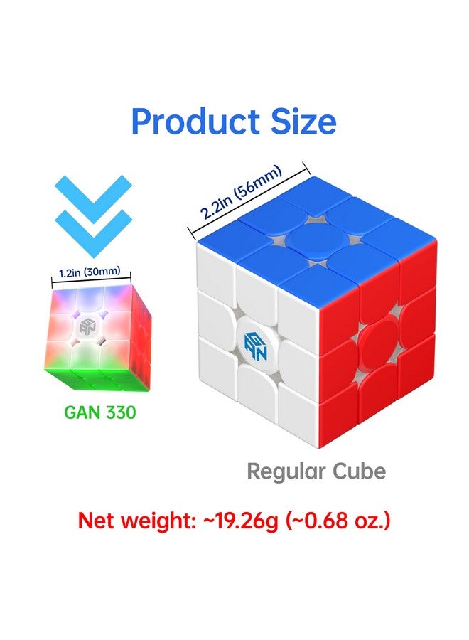 CuberShop GAN 330 Mini Keychain Speed Cube (10th Anniversary Special Version), GAN Cube 3X3 Tiny Collectibles Key Rings Cute Cube Pocket Size GAN330 Keychaincube 10 Anniv - Image 4